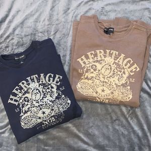 Set of two long sleeve thermal shirts